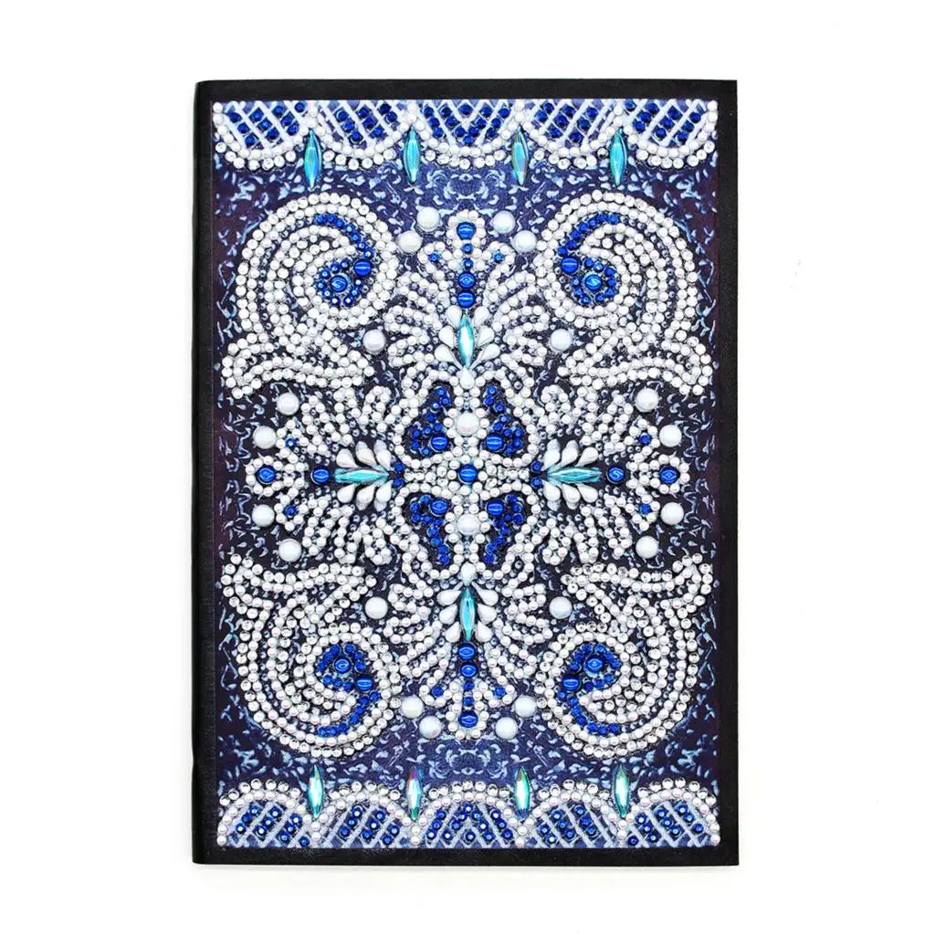 Dpsupr Diy Art Алмазный альбом для рисования дневник Полный Круглый Вышивка мозаикой из стразов A5 64 страницы сова с изображением павлиньей мандалы бабочки