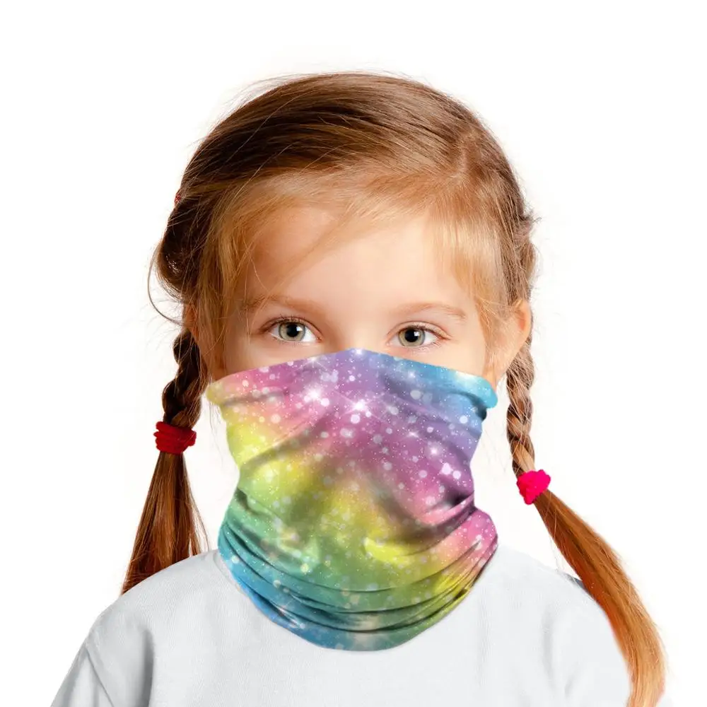 Boys and Girls Polyester Scarf Children Multi-function Magic Headband Neck Gaiter Bib Cycling Balaclava