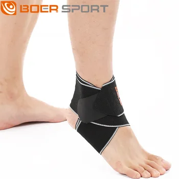 1Pc Enkel Ondersteuning Elastische Ademende Brace Tobillera Fitness Sport Verstelbare Compressie Enkel Protector Voetbal Running Riem