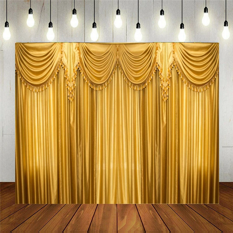 Luxury Curtain Pattern Vinyl Photography Backdrop Wedding Ceremony Marriage  Stage Room Interior Background Romantic Engagement - Backgrounds -  AliExpress