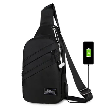 

Litthing Functional Cross body Bags Men Messenger Chest Bag Pack Casual Bag Waterproof Oxford Single Shoulder Strap Packs 2019