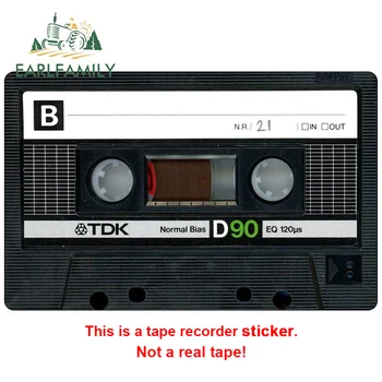 

EARLFAMILY 13cm For Audio Tape Fine Decal Fashion Car Stickers Vinyl Material Occlusion Scratch Decals For JDM SUV RV