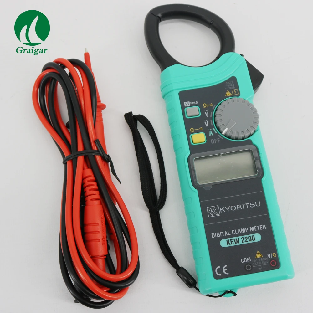 Original Kyoritsu 2200 Kyoritsu Digital Clamp Meter Kew2200 1000a Ac