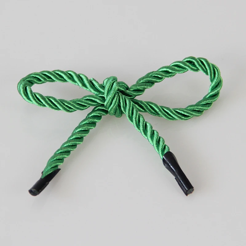 New 10 Meters 5mm 3 Shares Twisted Cotton Nylon Cords Colorful DIY Craft Braided Decoration Rope Drawstring Belt Accessories