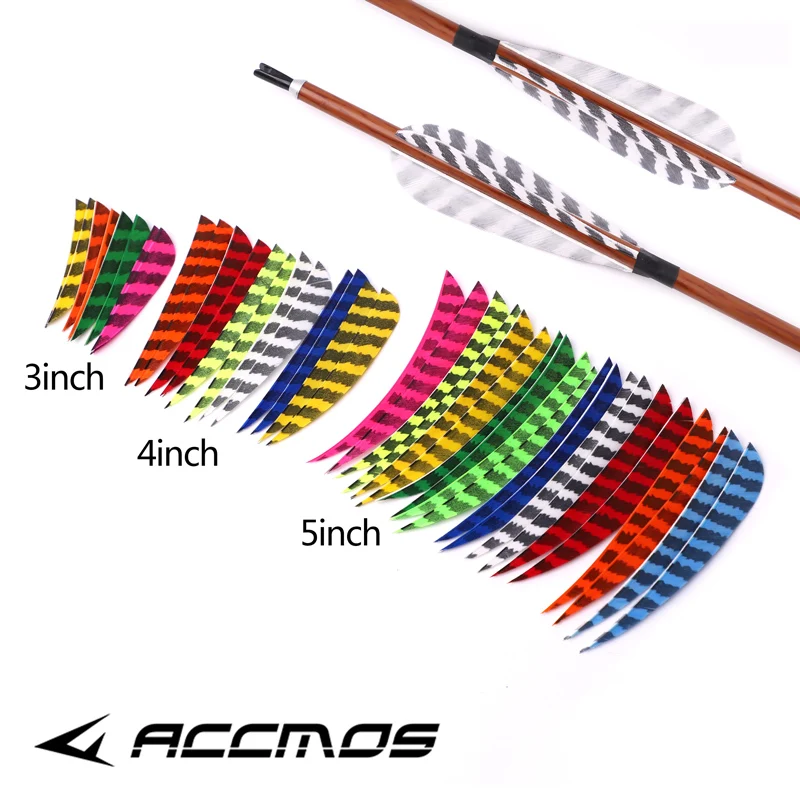 60pcs 3"Archery Feathers  Natural Turkey Fletches Fletching Hunting DIY Arrow 