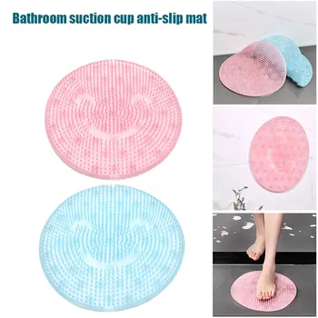 

High Quality Foot Brush Massager Non Slip Shower Mats Bath Tub Mat with Suction Cups TPR Foot Cleaner Exfoliator Pads