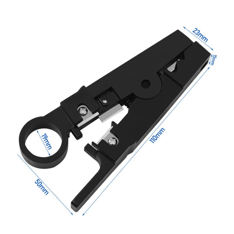 Jillway network cable stripper universal cutter stripper is suitable for CAT56 telephone line round UTP wire stripping hand tool internet wire tester