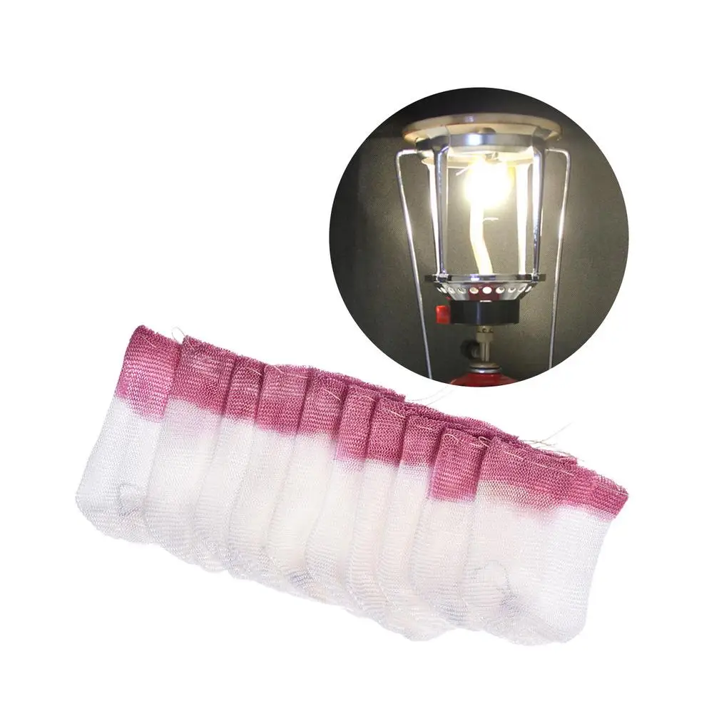 Camping Lamp Mantles Outdoor Lantern Mantles Gas Lantern Light Mantles Kerosene Gas Lamp Cover 10PCS