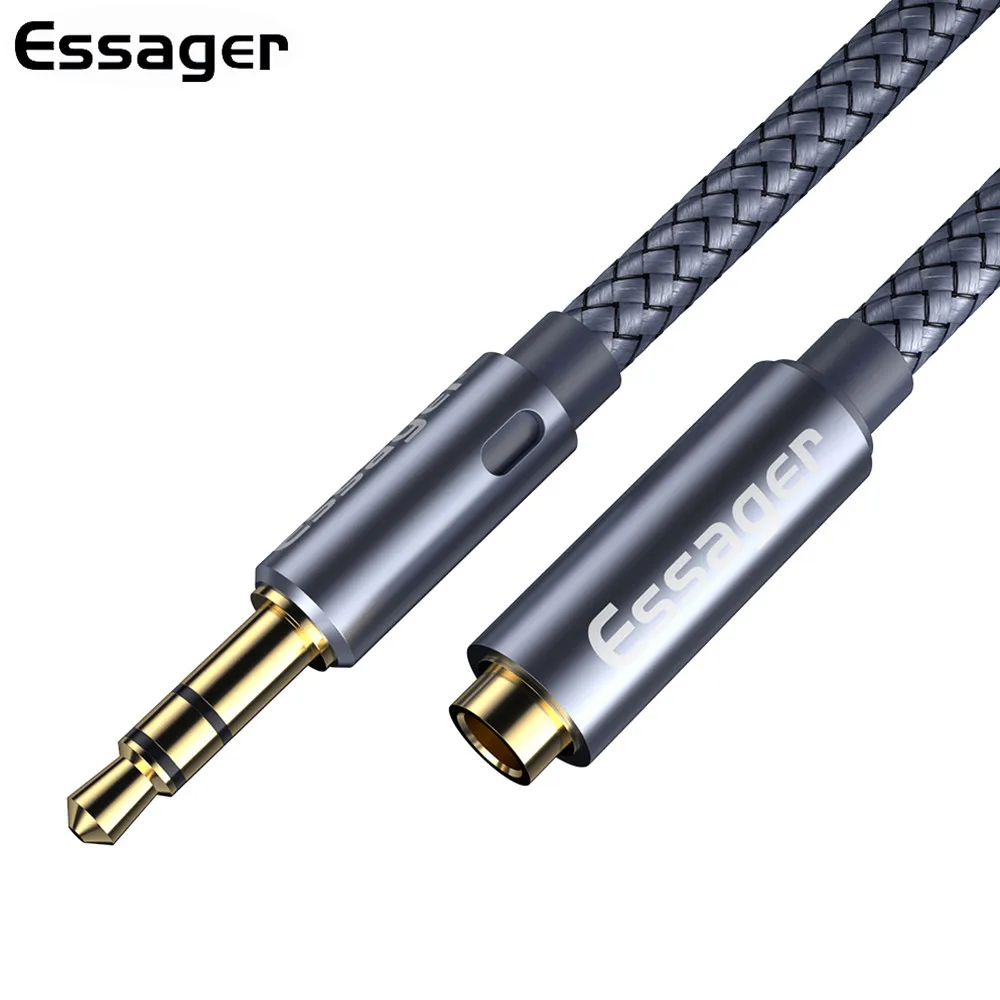 

Essager Jack 3.5 mm Audio Extension Cable for Xiaomi Redmi Samsung 3.5mm Jack Aux Cables for Headphones Earphone Extension Cord