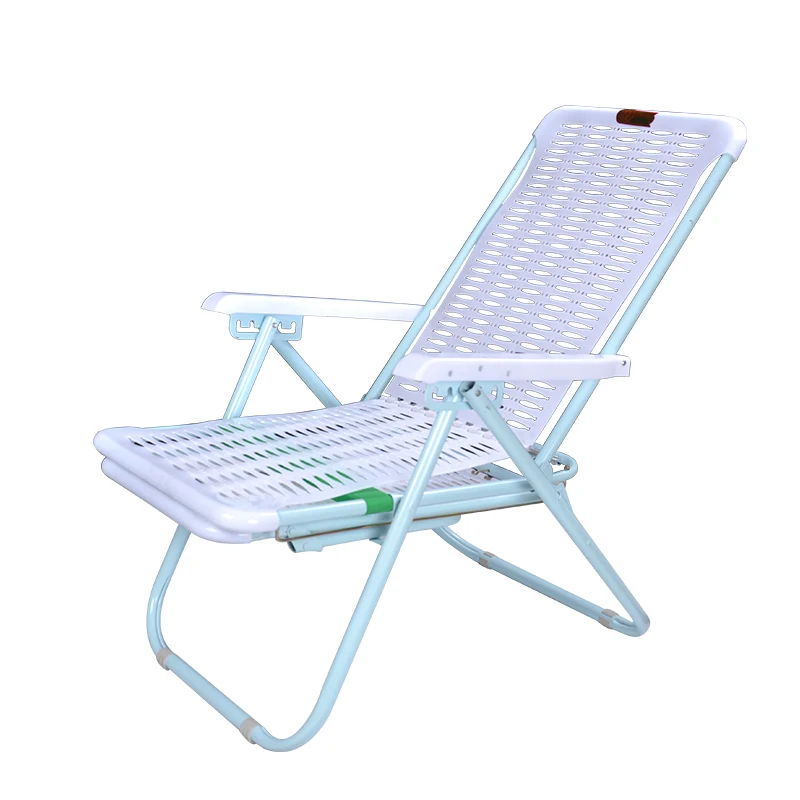 Simple Outdoor Beach Chair Balcony Plastic Lounge Lunch Break Folding Open Air Waterproof Sleeping Aliexpress