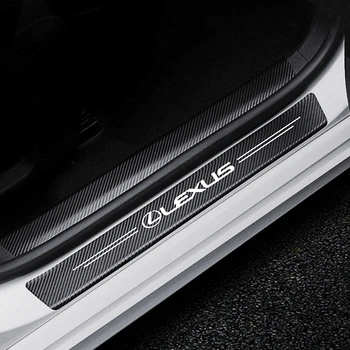 

4Pcs Car Door Threshold Cover Stickers For Lexus ES300 RX330 RX300 GS300 IS250 IS200 CT200h GX470 NX RX Car Styling Accessories