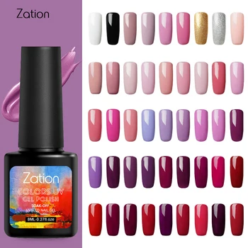 

Zation 8ml 52 Colors Gel Nail Polish French Hot Gel Lacquer Uv Resin Gel Base Manicure Nail Art A Set of Gel Varnishes Polish