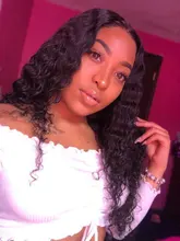 Mechones de pelo humano Remy con Perla Negra y ondas profundas, mechones de 30 pulgadas con cierre, 3 mechones