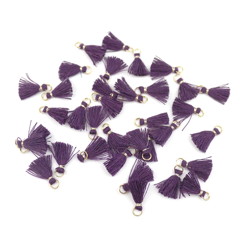 Dark purple tassels