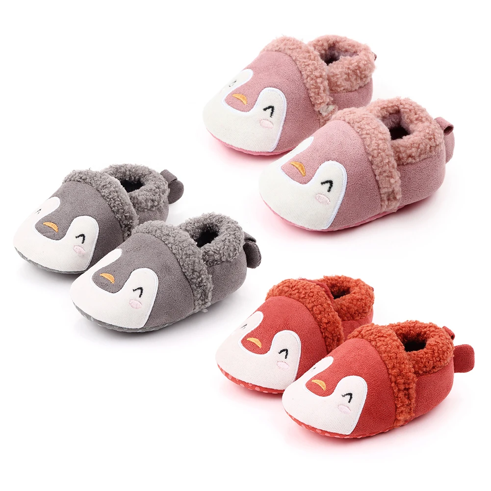 Cute Newborn Toddler Baby Shoes Cartoon Animal Boys Girls Crib Shoes Cartoon Animal Soft Sole Non-Slip Infant Baby Shoes