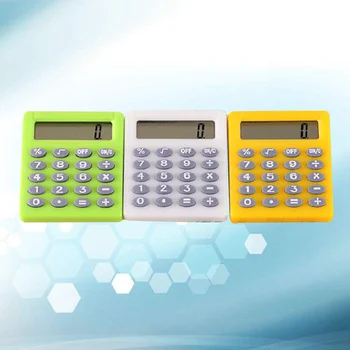 

3pc Mini Student Test Calculator Electronic Calculator Portable Calculator for Kids Students Test(Random Color)