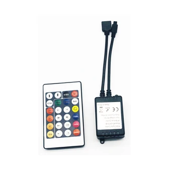 

DC 12V LED Strip Mini Controller Dimmer IR Remote 24 keys Controller With Battery For 2835 5050 Dream Color Led Strip Light