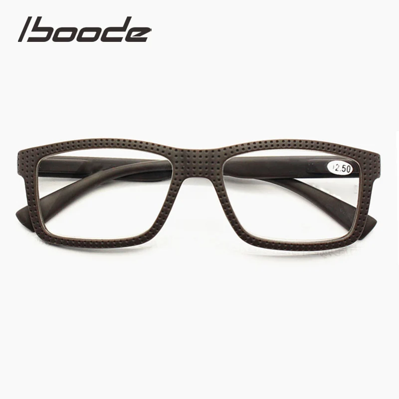 

IBOODE Square Reading Glasses Women Men Presbyopic Eyeglasses Female Male Hyperopia Eyewear Optics Diopter Magnifying Spectacles