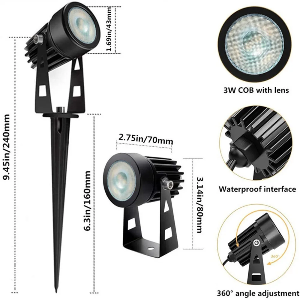 6 rgb, com controle remoto sem fio,