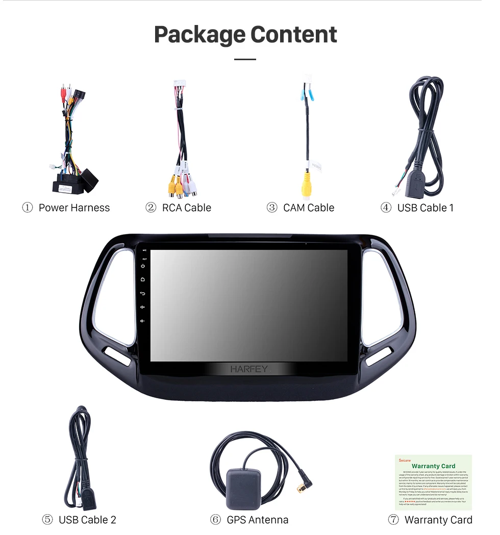 Discount Harfey Car Navi HD 2Din Android9.0 GPS 10.1" Auto Stereo for Jeep Compass 2017 Head Unit Support DVR OBD2 SWC USB Bluetooth WIFI 14 Discount Harfey Car Navi HD 2Din Android9.0 GPS 10.1" Auto Stereo for Jeep Compass 2017 Head Unit Support DVR OBD2 SWC USB Bluetooth WIFI 14