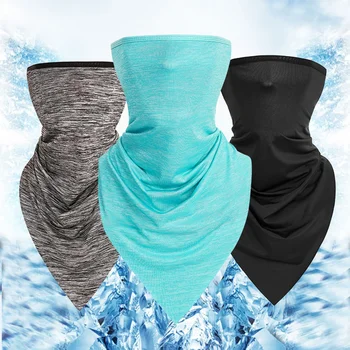 

Nylon ice silk triangle scarf sports magic headscarf outdoor anti dust riding sports sunscreen adult face mask riding equipment