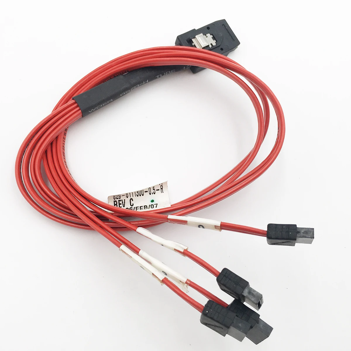 1 шт. кабель Serial ATA 4* SATA для SFF-8087 Mini SAS 36Pin обратный пробой кабель красный 50 см
