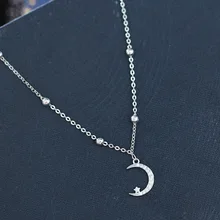 Браслет ручной работы с серебряными лунными звездами 925 ААА циркониевые браслеты-цепочки дружбы ожерелье из натурального камня браслет из бисера для модных женщин