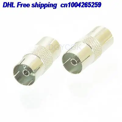 

EMS/ DHL 100pcs Conversion Adapter IEC female F to IEC TV female F RF connector For radio connector 22ds