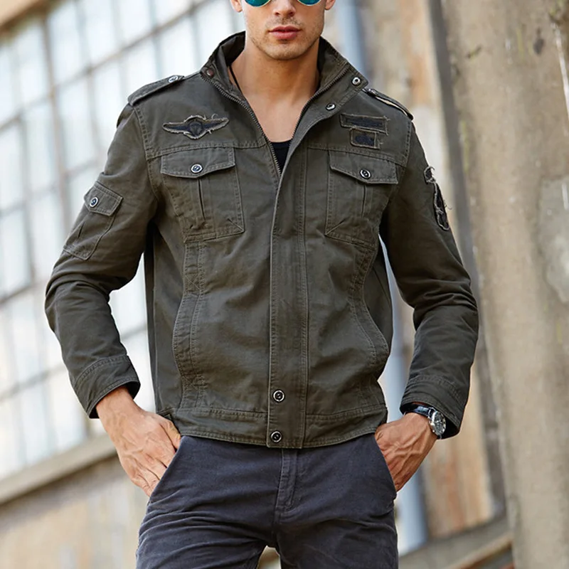 Мужская верхняя одежда Карго, военные куртки, повседневное пальто с несколькими карманами, осенняя верхняя одежда