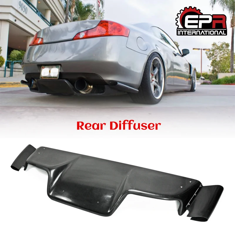 Задний диффузор из стекловолокна для Nissan Z33 350Z (2003-2008) Infiniti G35 Coupe 2D JDM TS Style (с