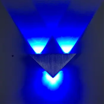

Modern LED Triangle Aluminum Wall Lamp Bedroom Corridor Staircase Indoor Spot Lights Decoration