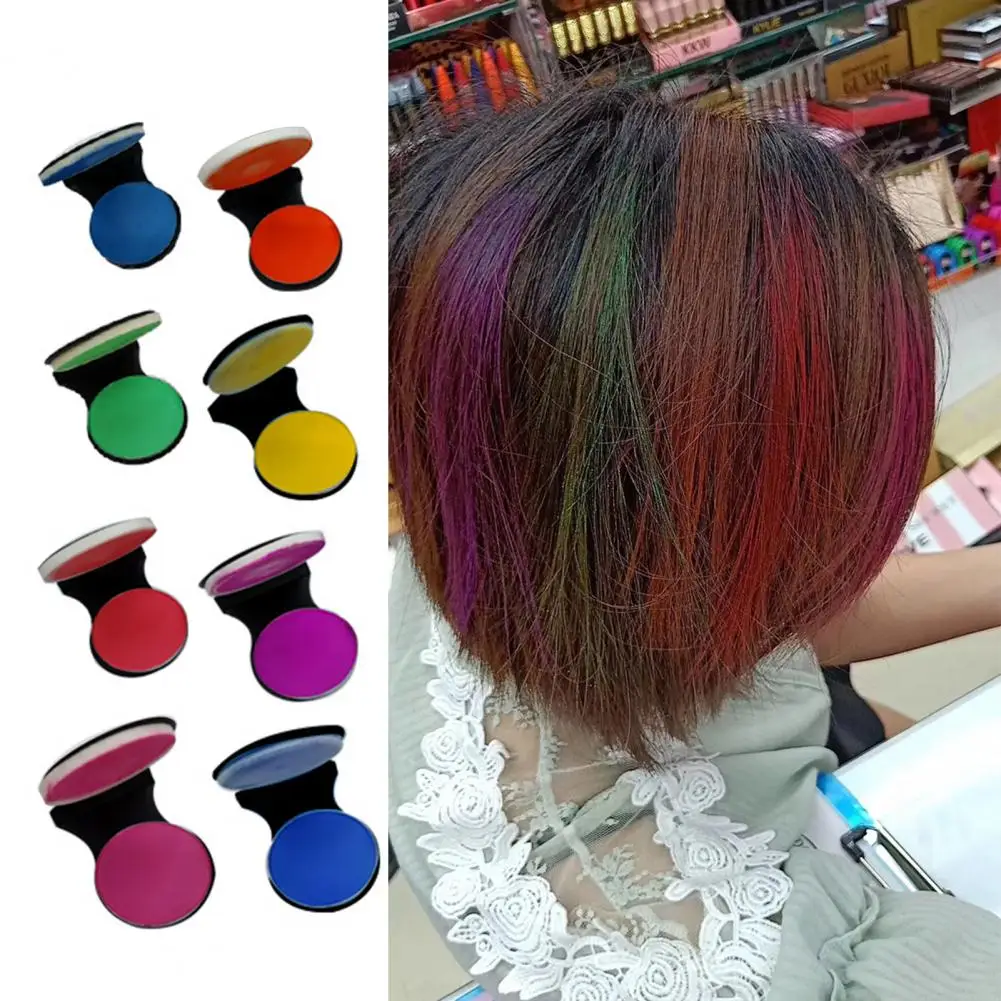 8pcs Set 3g Disposable Hair Dye Powder Dye Chalk Water Soluble Colorful Hair Chalk Powder Temporary Spray Diy Hairstyle Tools Hair Color Aliexpress
