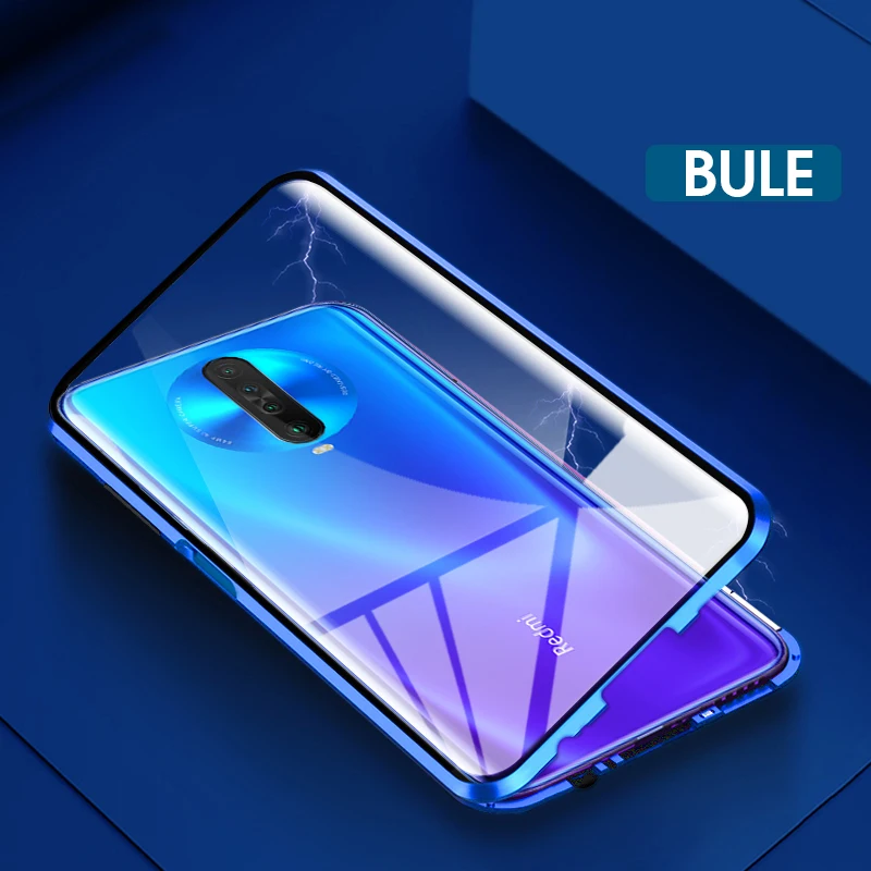 Двухсторонний Магнитный защитный 360 чехол на Redmi K30 K 30 Pro чехол для ксиоми редми k30 pro k 30 защита из закаленного стекла чехол на Xiaomi Redmi K30 Pro K30 прозрачный чехол