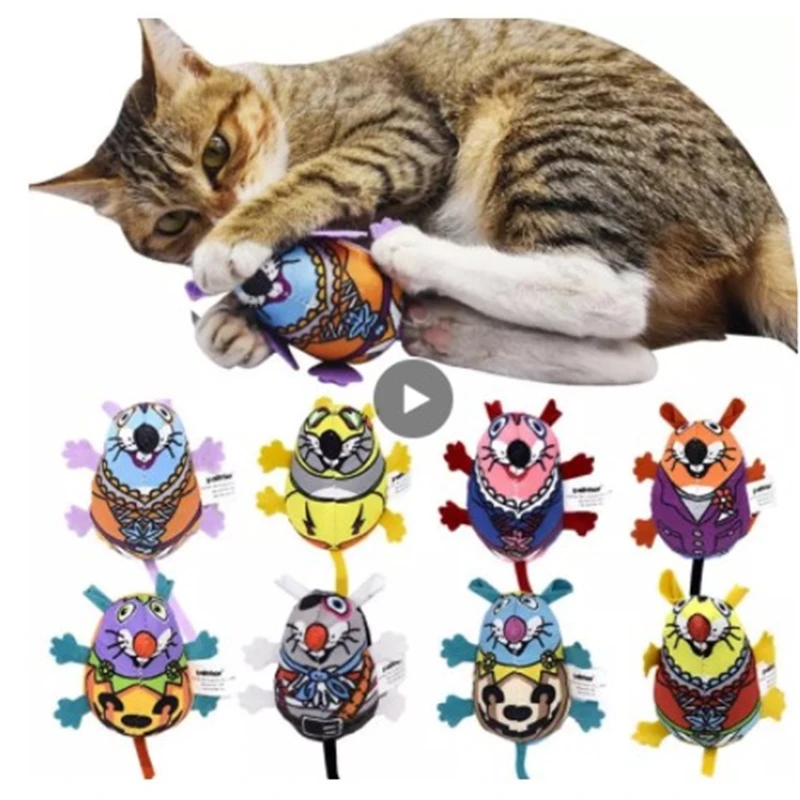 1pc Pet Cat Toy Natural Catnip Pet Cat Matatabi Bell Sound Cat Toy Cat Supplies Beautiful Mouse Design Suitable For Cat Playing