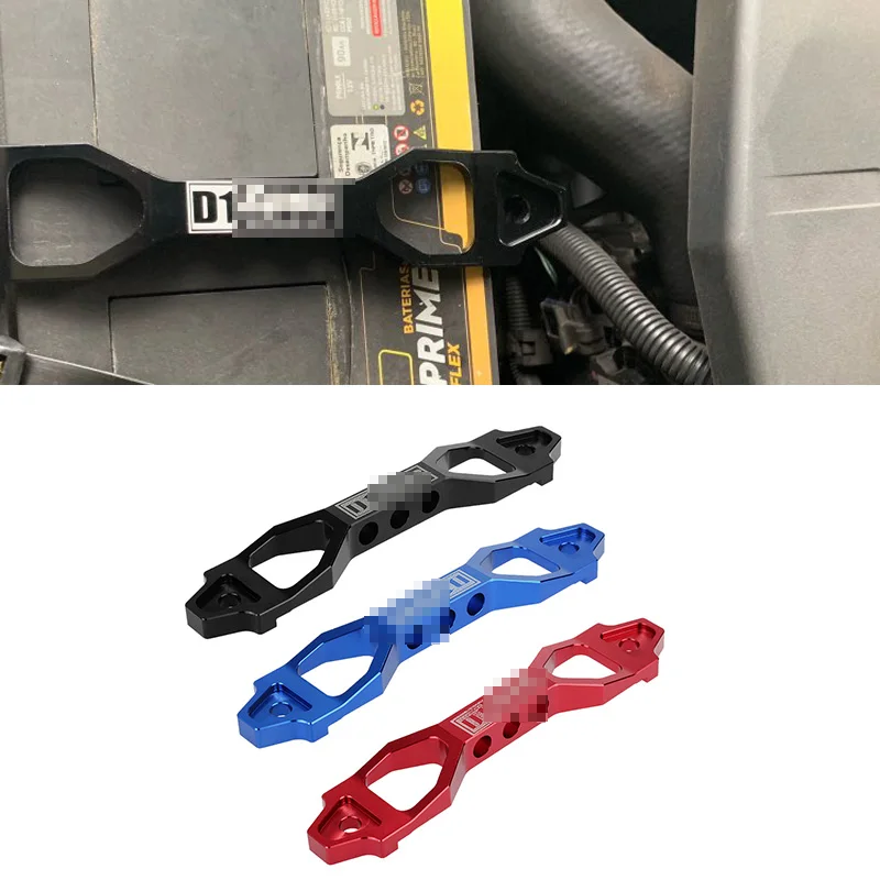 

Aluminum Alloy Battery Fasten Bracket Holder Car Battery Tie Down Brace Modification Accessories for Honda Civic 2002-2005