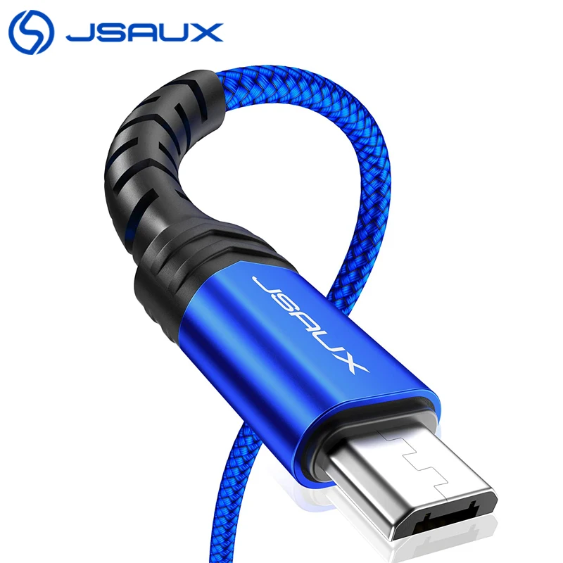 Micro USB кабель Jsaux 2 4 А для быстрой зарядки и передачи данных шнур Samsung Xiaomi Redmi Note 5