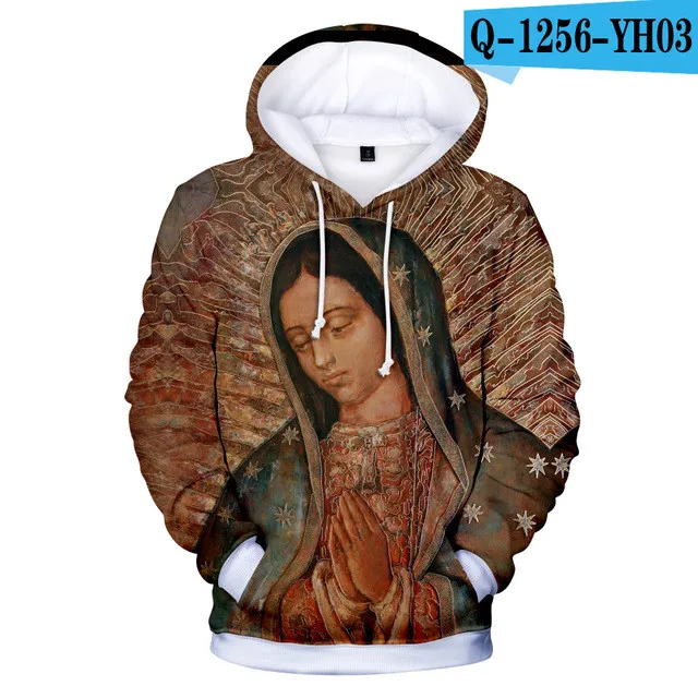 Our Lady Of Guadalupe Virgin Mary бейсболка в мексиканском стиле 3d толстовки 4xl harajuku Толстовка пуловер свитшот куртка в уличном стиле Одежда - Цвет: 3dwy-1009