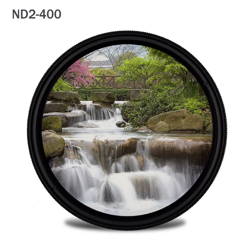 

Walkingway Ultra Slim Adjustable ND2-400 Camera Filter Filtro Fader Optical Neutral Density Filter 49/52/55/58/62/67/72/77/82mm