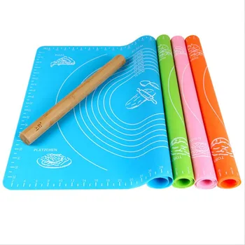 

1pc Non-Stick Silicone Mat Rolling Dough Liner Pad Pastry Cake Bakeware Paste Flour Table Sheet Scale Kitchen Tools 30X40CM