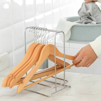 

Hangers Creative Storage Rack Stainless Steel Hanger Clothes Hanger Storage Rack Home Storage Rack Multifunction Storage Tools