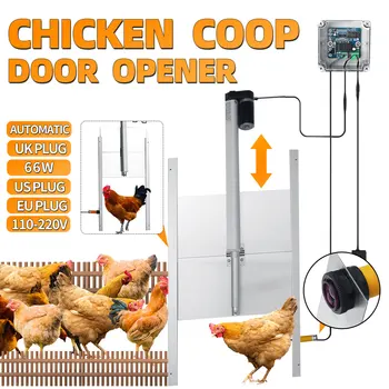 

Automatic Chicken Coop Door Opener Controller Door Kit with Timer Auto Close Chicken Coop Cage Poultry Farm Accessories