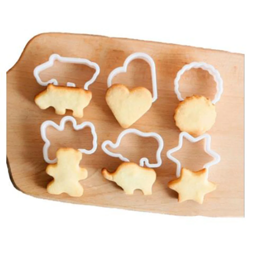 

6Pcs/Set Animal Shaped Cookie Cutter Mold 6pcs Baking DIY Dessert Fondant Cake Decorating