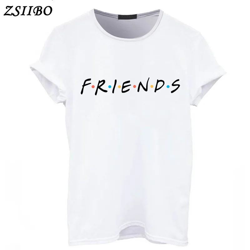 Женская футболка с надписью FRIENDS повседневная забавная для девушек хипстерская