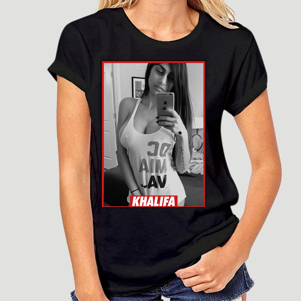 Миа Халифа T camichette Nuovi Uomini di Arrivo футболка Porno Nizza 0475K | Мужская одежда