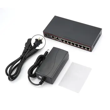 

8+2 Port 100Mbps Switch SPOE Fast Power Over Ethernet Switch SPOE Network Smart Switch Drop Shipping Sale