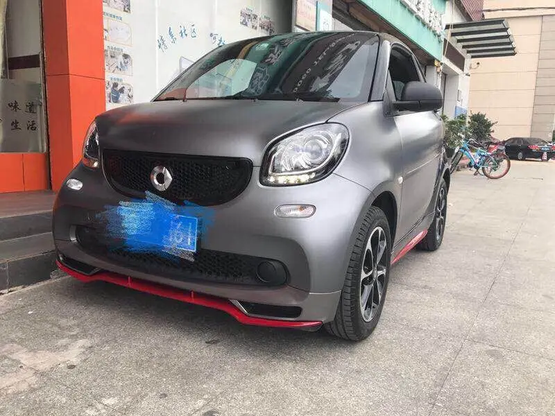 Для Benz Smart Fortwo Forfour 453 Неокрашенная Передняя Задняя губная сторона юбки переднее заднее крыло клеш Комплект кузова задний спойлер бампер