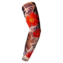 Боди-арт тату рукав Чехол Путешествия Вождение Спорт налокотники анти-УФ LX9E