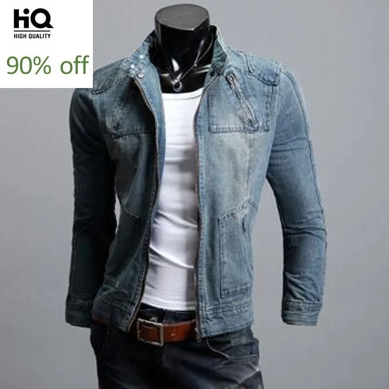 

Manteau Homme 2020 Fashion Men's Jeans Jackets Zipper Jacket Coat Man Aqueta Motoqueiro Harajuku Denim Male Coat Plus Size