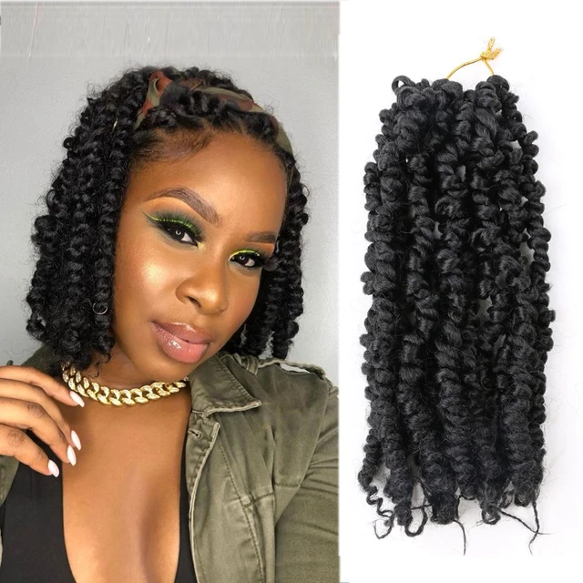 10 inch Passion Twist Crochet Hair Pre-twisted Short Spring Twist Hair for  Black Womam Hair Extensions Pre-looped Passion Twists - AliExpress