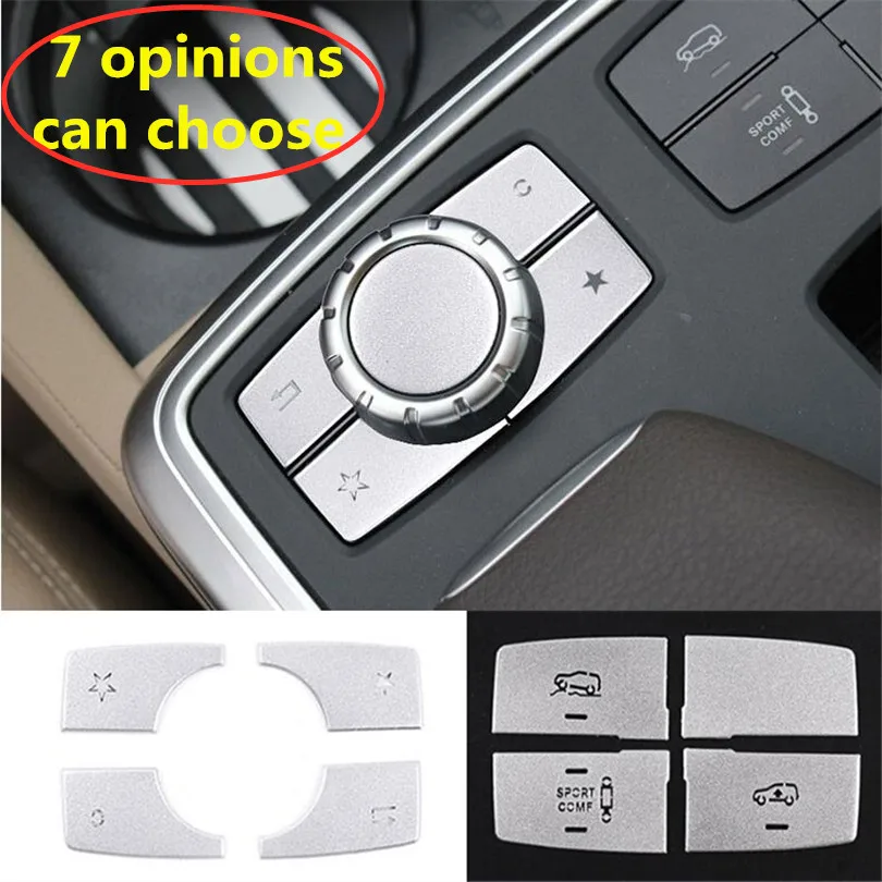 Car Control multimedia button cover trim for Mercedes Benz ML GL GLE GLS class Auto Suspension